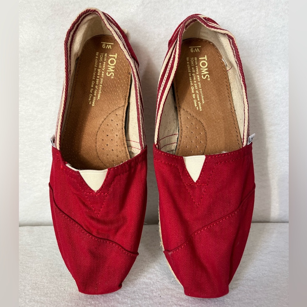 Toms Canvas Alpargata Rope Espadrilles (Striped)